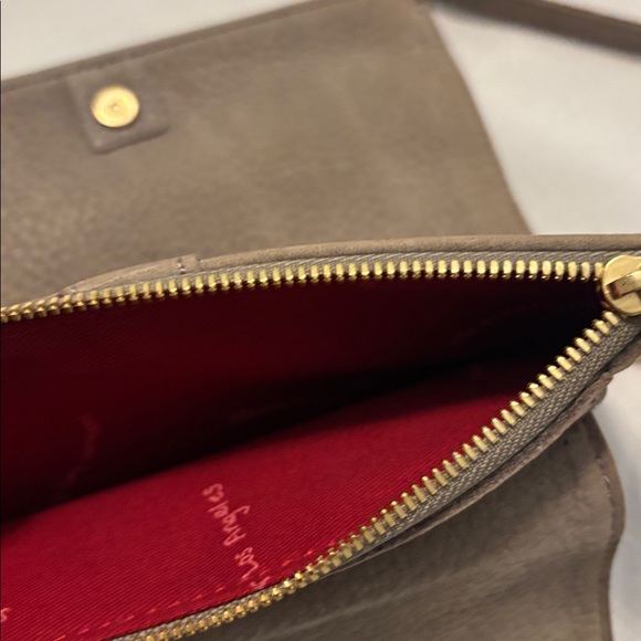 Hammitt Tan Pebbled Leather Levy Crossbody Bag Wallet Style Gold grommets NWT - Picture 12 of 14